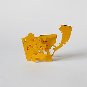 Westerstate Part II - CJIB, Leeuwarden, the Netherlands<br />Compressed PVC, Steel, Hinges<br />17 x 13 x 5 cm, 2012<br />Private collection<br />