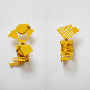 No.11, Lane 28, Taiyuan Road, Datong District, Taipei, Taiwan #2<br />Compressed PVC, Brass, Steel, Hinges<br />each 13 x 20 x 6 cm, 9 x 15 x 4 cm, 2021