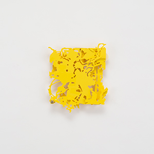 City Study for Luxembourg<br />approx. 1 / 30,000 scale<br />Compressed PVC, Brass, Steel, Hinges, Acrylic plate<br />22 x 26 x 5 cm, 2024