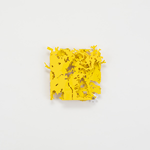 City Study for Nagasaki, Japan #2<br />approx. 1 / 30,000 scale<br />Compressed PVC, Brass, Steel, Hinges<br />25 x 23 x 3 cm, 2024