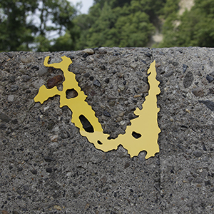 the Ruins of the dam, the headstream of the Ishikari, Kamikawa, Hokkaido, Japan, 2024<br />32 x 26 cm