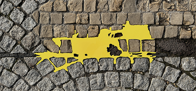 Montee de Clausen, Luxembourg, 2024<br />84 x 35 cm