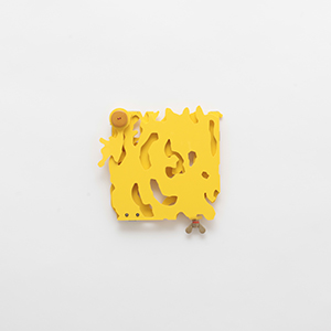 Fort Sint-Filip, Antwerp, Belgium, Expanded 2 times<br />Compressed PVC, Brass, Steel, Hinges, Button<br />23 x 24 x 4 cm, 2025<br /><br /><br />