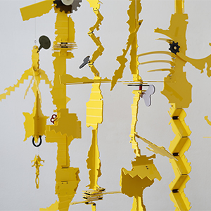 Hecomi Study for Airduc, Museum Boijmans Van Beuningen, Room E-L2, C-R1, E-R5, E-R2, C-L5, E-L5, DI-R5, Rotterdam, the Netherlands, Scale model 1:2<br />Compressed PVC, Brass, Steel, Hinges, Acrylic plate, Vintage Hardware<br />ø47 x H100 cm, ø35 x H168 cm, ø37 x H200 cm, ø50 x H195 cm, ø60 x H230 cm, ø40 x H200 cm, ø50 x H178 cm, 2025<br /><br /><br />