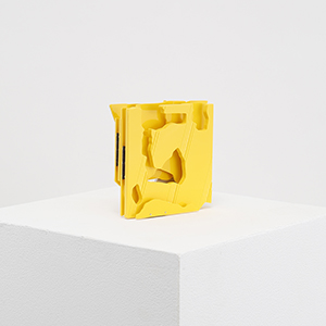 Museum Boijmans Van Beuningen, Room 8, Rotterdam, the Netherlands<br />Compressed PVC, Brass, Steel, Hinges, Acrylic plate<br />10 x 10 x 3 cm, 2025<br /><br /><br />